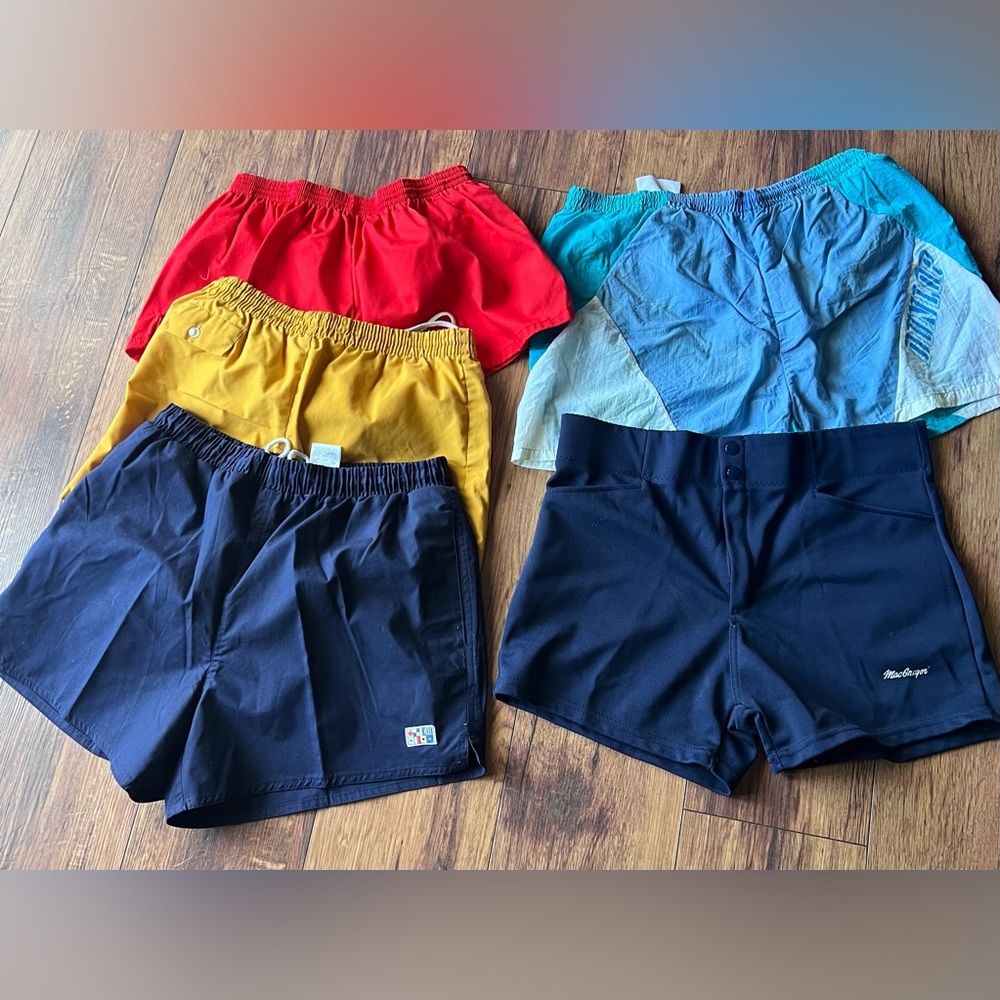 Lot of 5 men's shorts, likely from the 1970’s 80s Lightly worn. Sm to Lrg